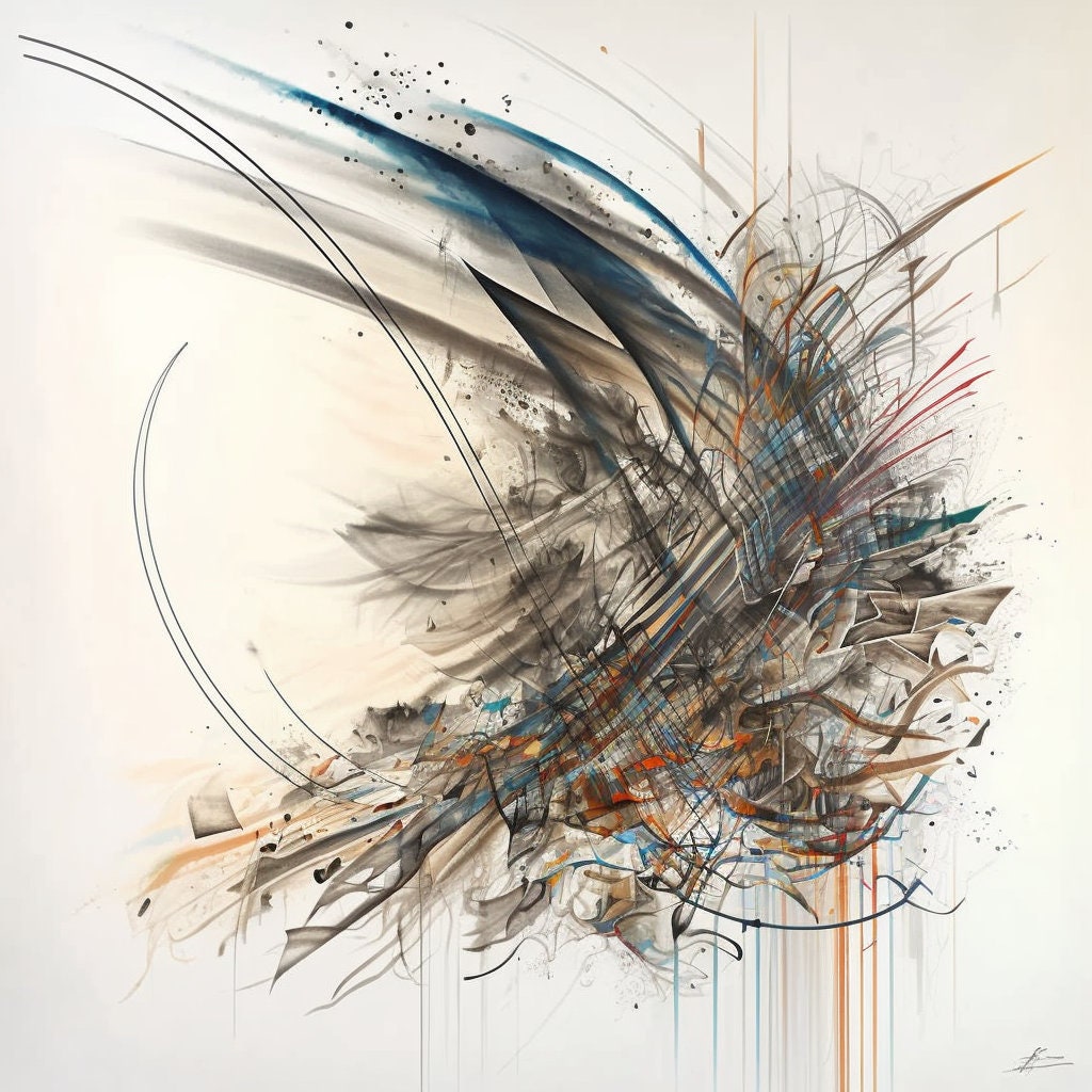Julie Mehretu #2 ISO, Original Art, Canvas or Digital Print, Custom Artwork | Custom Canvas Curators