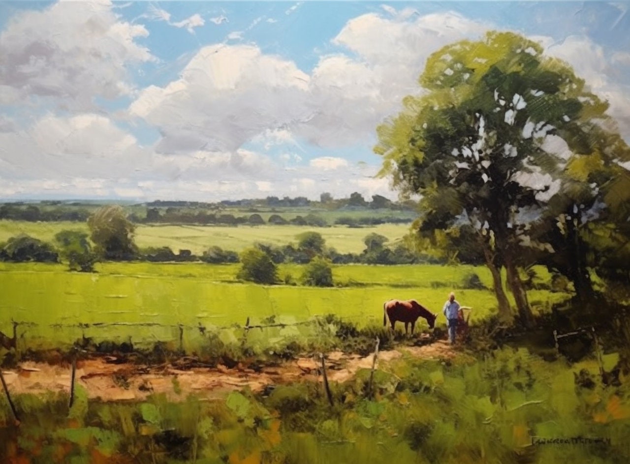 Embracing the Idyllic: A Tribute to Constable's Pastoral Mastery