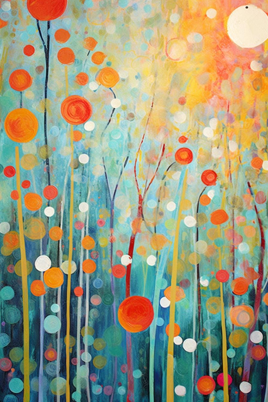 Abstract Blossoms: A Tribute to Botanical Beauty in the style of Jennifer Lommers | Custom Canvas | Download | Art | Modern