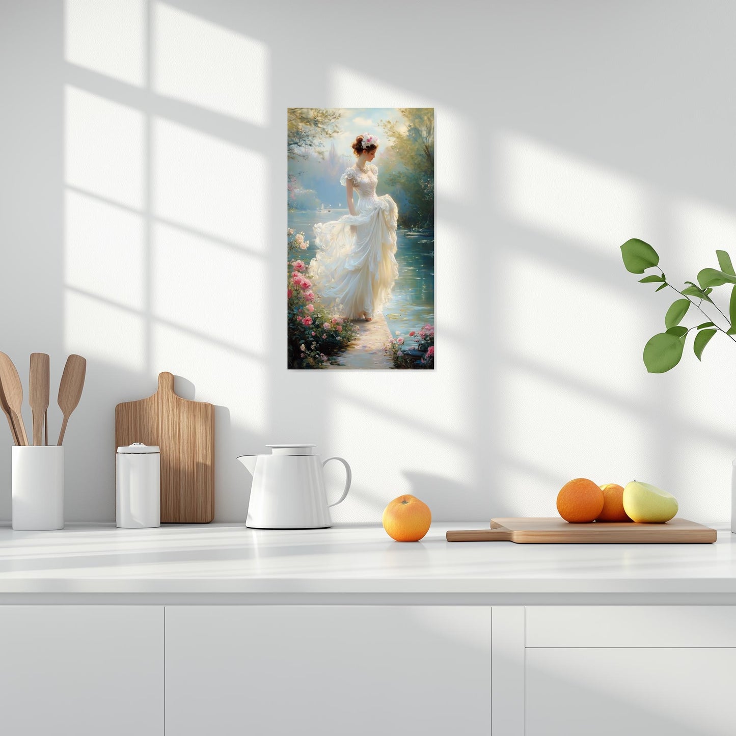 Romantic Floral Canvas Print Inspired by Impressionist Art Perfect for Home Decor Elegant Wall Art Digital Download