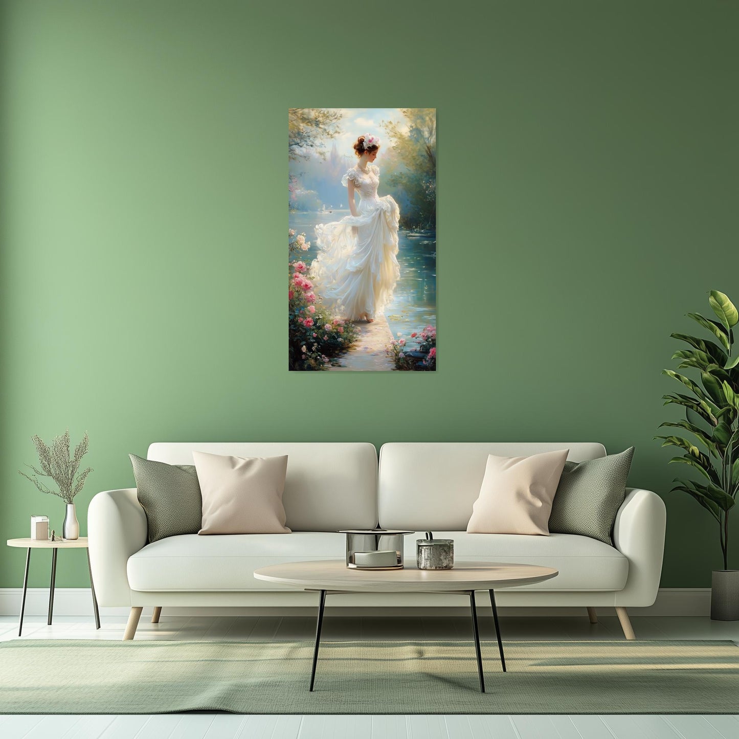 Romantic Floral Canvas Print Inspired by Impressionist Art Perfect for Home Decor Elegant Wall Art Digital Download