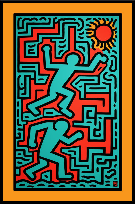 Keith Haring ISO, Original Art, Painting Canvas or Digital Print | Custom Canvas Curators