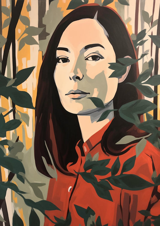 Alex Katz, "Portrait of a Woman", Inspired Custom Art, Digital Print | Custom Canvas Curators