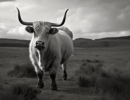 Majestic Bovine in Scottish Landscapes -Fine Art Photography Print