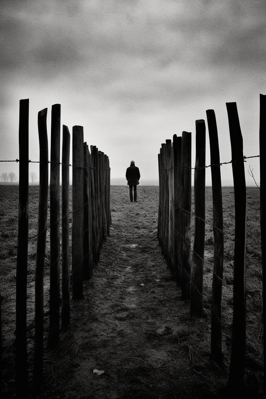 Silhouette Shoreline: An Intriguing Black and White Photograph Inspired by Bill Brandt | Canvas Print | Photography Art | Wall Picture Art