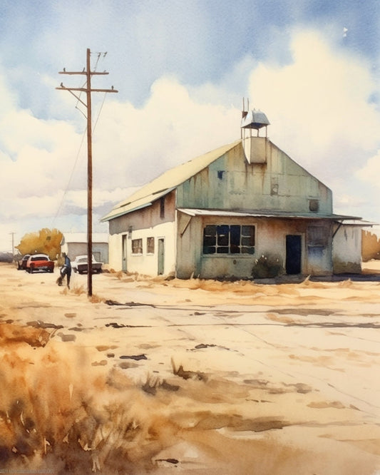 Deserted Storefront: An American Landscape Tribute to Robert Bechtle | Digital Wall Art | Download Print | Custom Canvas