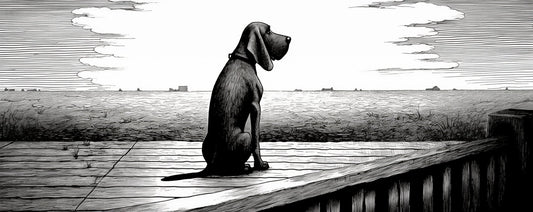 Edward Gorey Style Bloodhound Art: Custom Canvas and Digital Prints for Home Decor