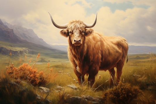 Echoes of the Wild: 'Lone Bison' in Homage to Rosa Bonheur