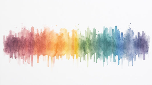 Minimal Rainbow Watercolor Spectrum Canvas Print | Modern Calm Wall Art | Custom Art | Digital Download Home Decor