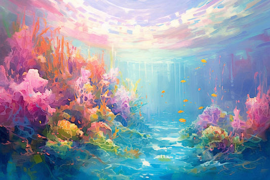 Underwater Bliss: A Pastel Dream Inspired by Jan Matson