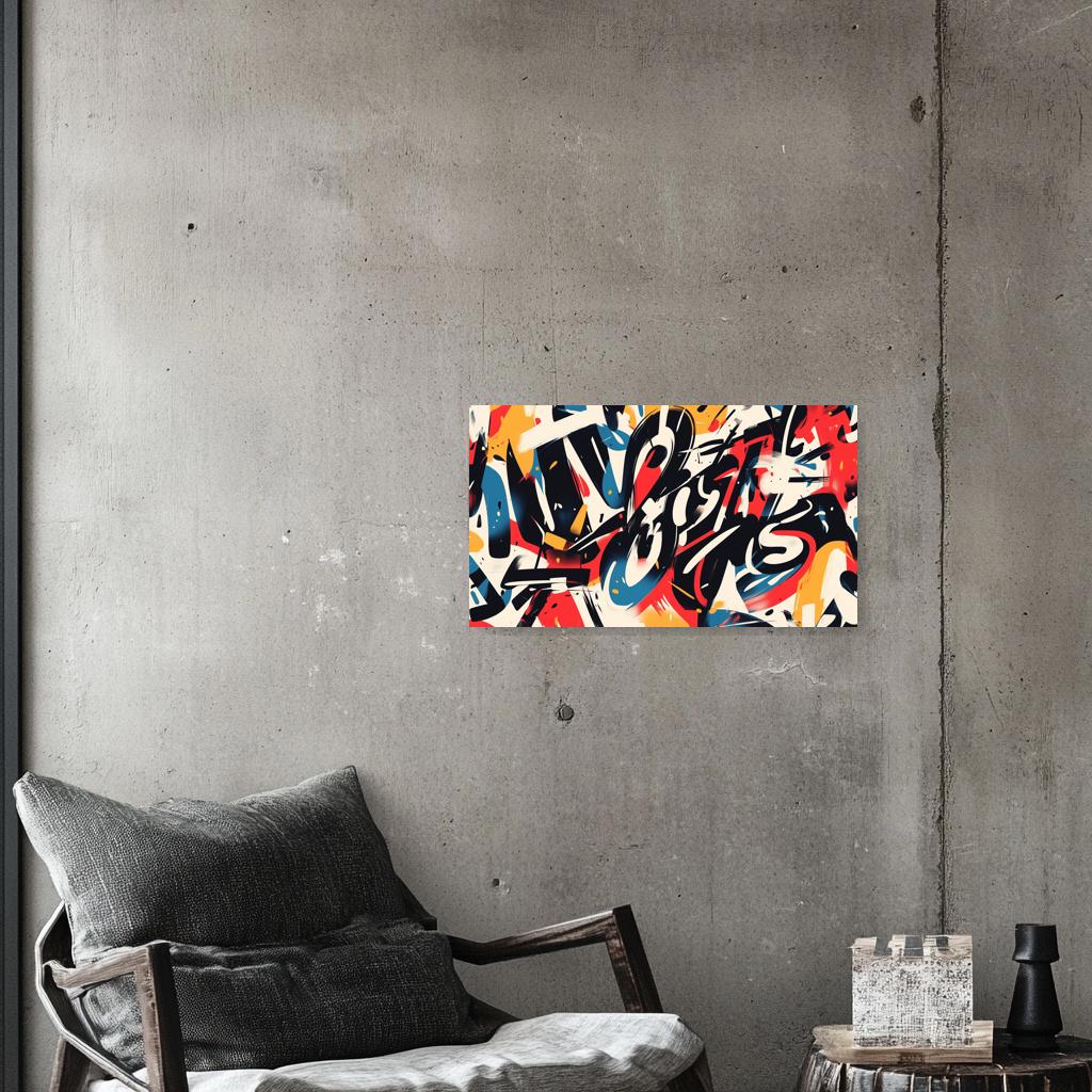 Bold Expressionist Canvas Print Inspired by Jean-Michel Basquiat Abstract Wall Art Home Decor Digital Download