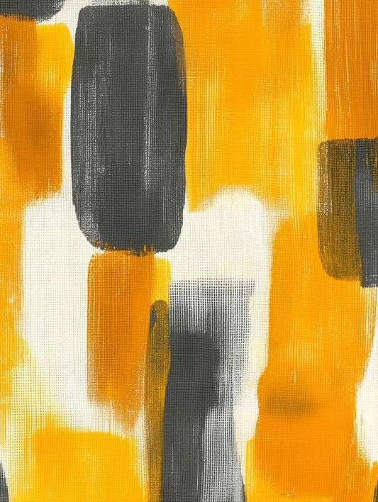 Modern Abstract Canvas Print in Yellow and Gray Inspired by Mark Rothko for Stunning Home Decor and Wall Art